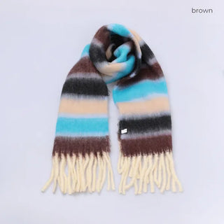 Border Tassel Scarf - P000KVYR