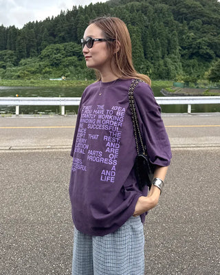Casual Lettering Loose Fit Short Sleeve T-Shirt