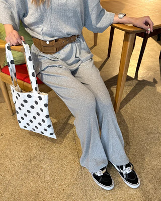 Perforated Button Sweatpants
