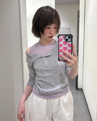 Border Heart Pocket Sleeveless