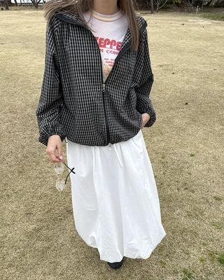Balloon Fit Long Skirt