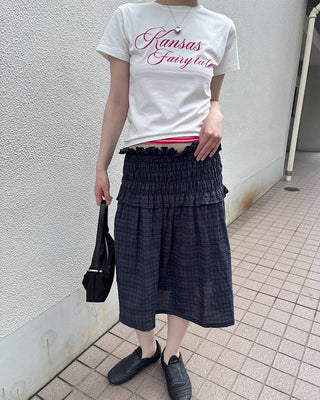 Lettering Slim Fit Short Sleeve T-Shirt