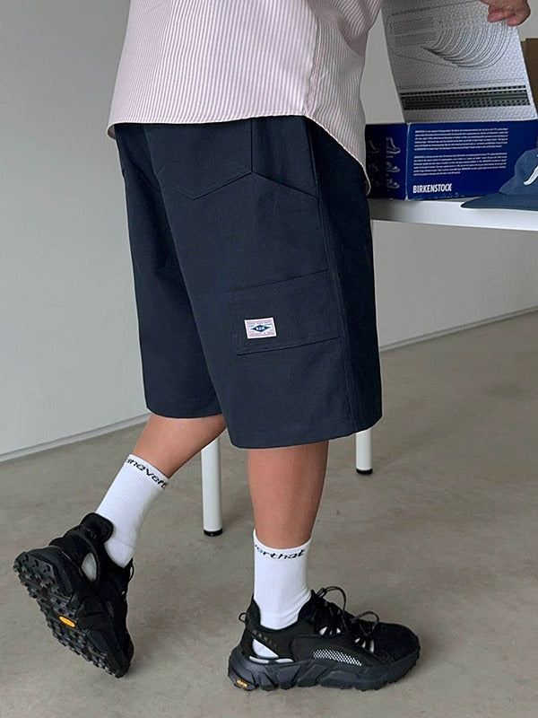 NUW Patch Carpenter Cotton Bermuda Shorts