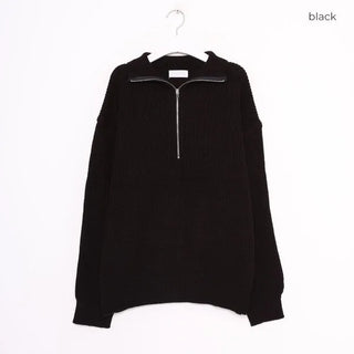 Half-zip knit