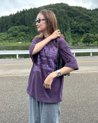 Casual Lettering Loose Fit Short Sleeve T-Shirt