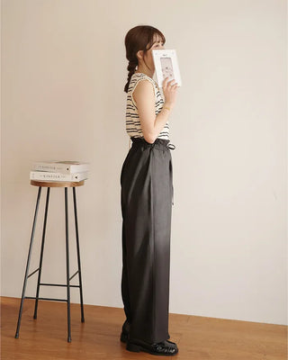(ORIGINAL) High-waisted frill banding pants