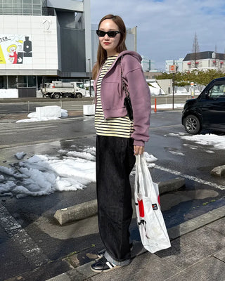 Classic striped T-shirt with label