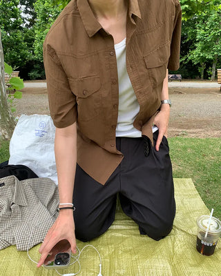 (Unisex) Back-strap Bermuda shorts