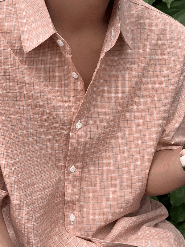 Moro Cool Check Half Shirt