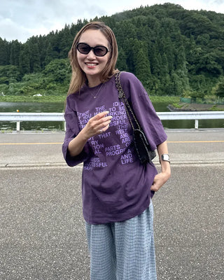 Casual Lettering Loose Fit Short Sleeve T-Shirt