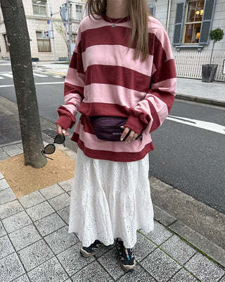 Oversized Wide Striped T-Shirt