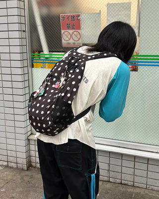 Polka Dot Nylon Backpack