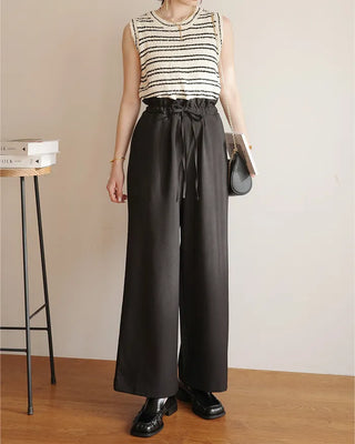 (ORIGINAL) High-waisted frill banding pants