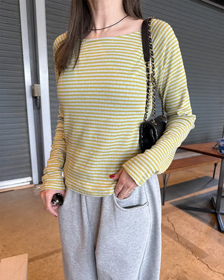 Raglan Sleeve Striped T-Shirt