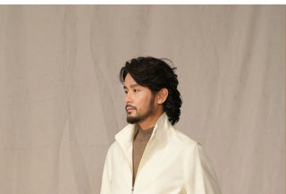 [CULTUM] Wool Blend Stand Collar Zip Jacket