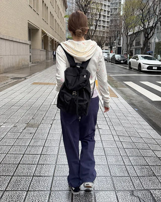 Sketch Pattern Rib Zip-Up Hoodie