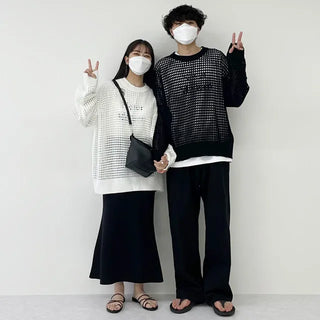 we mesh warmer round knit