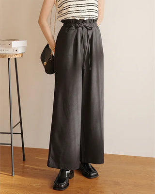 (ORIGINAL) High-waisted frill banding pants