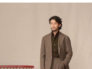 [CULTUM] Italian One-Piece Collar Brushed Shirt
