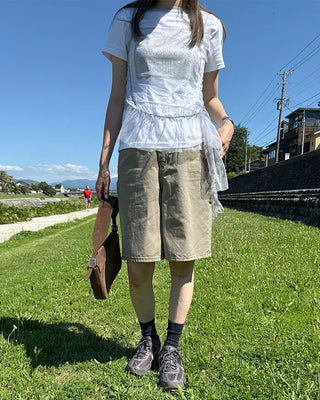 Rabbit graphic short-sleeved T-shirt