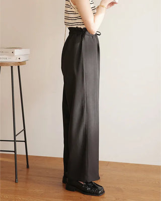 (ORIGINAL) High-waisted frill banding pants