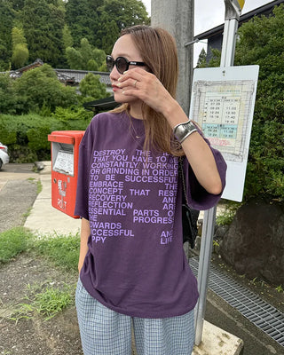 Casual Lettering Loose Fit Short Sleeve T-Shirt