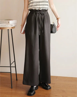 (ORIGINAL) High-waisted frill banding pants