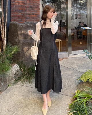Denim bustier dress