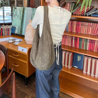 Simple suede bag