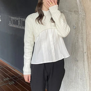Cropped Rib Knit