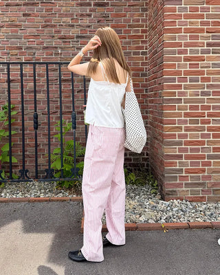 Double Stripe Summer Easy Pants