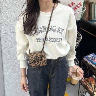 Leopard print mini crossbody bag