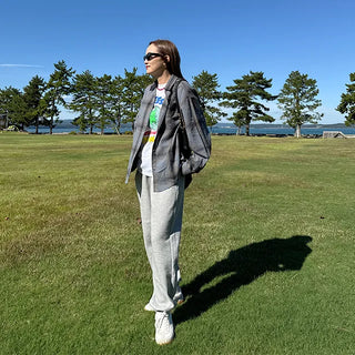 Two-tone checkered shirt