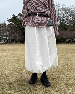 Balloon Fit Long Skirt