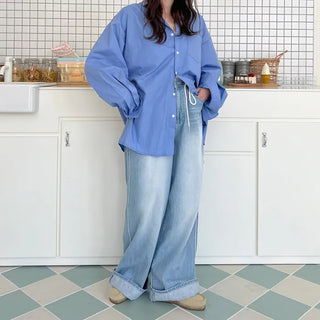 Basic blue color shirt