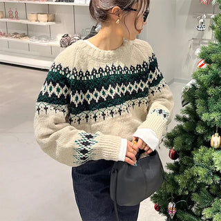 Nordic pattern knit