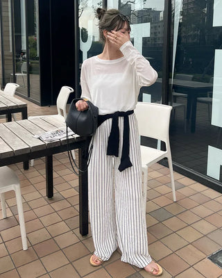 Simple long-sleeved T-shirt