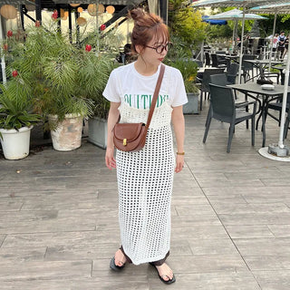 Mesh camisole dress