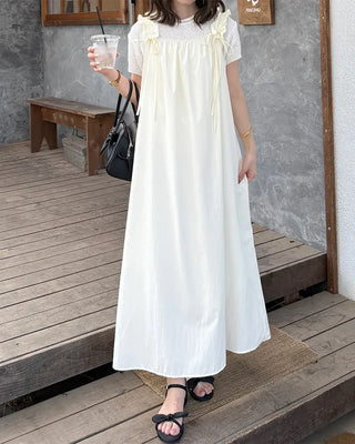 Shoulder String Long Dress