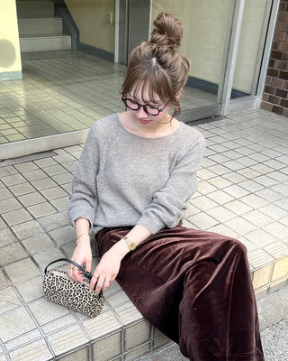Oversized raglan knit
