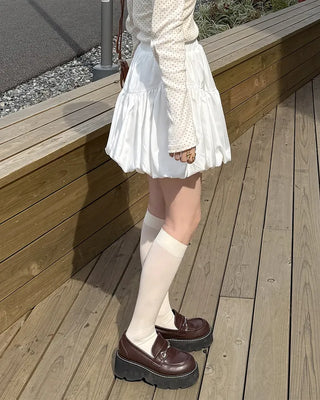 Pumpkin balloon fitted mini skirt