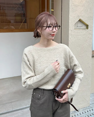 Classic boat neck knit