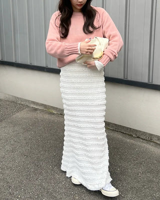 Frilled Mermaid Long Skirt