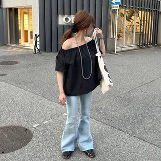 Bootcut denim pants
