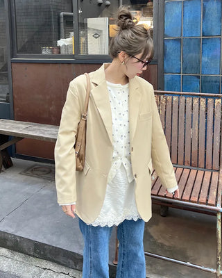 Oversized blazer jacket