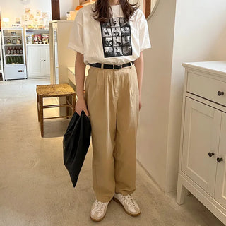 Belted trousers