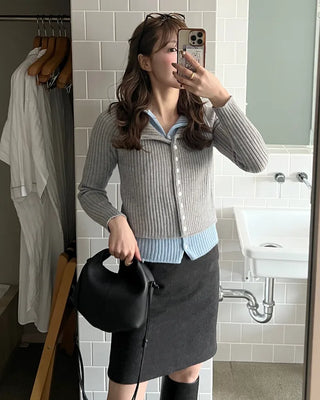 Ribbed Cardigan