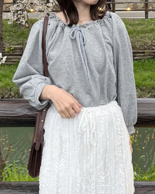 Ribbon String Sweatshirt
