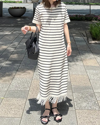 Striped long dress