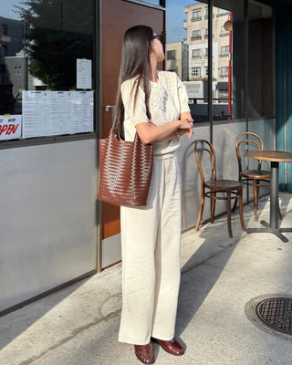 Grid Point Shoulder Bag